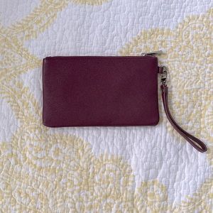 Express Plum Colored Wristlet - NEVER USED!